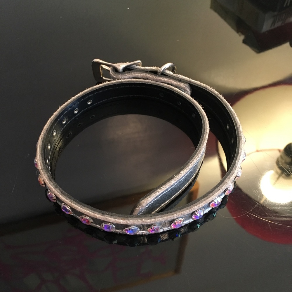 Holographic sequin choker ⛓🦇⛓